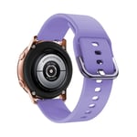 (Galaxy 5 40mm 44mm lila)Alkuperäinen ranneke Samsung Galaxy Watch Active 2 40mm 44mm silikoni urheiluranneke Korvausranneke 20mm kellon ranneke - kellon rannekkeet