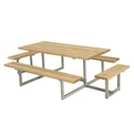 Bänkset Basic, 8-sits, Thermowood, natur