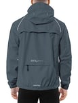 BALEAF Veste de cyclisme pour homme - Imperméable et respirante - Veste de randonnée - Coupe-vent - Veste légère - Veste de pluie - Veste de cyclisme, gris foncé, S