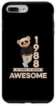 Coque pour iPhone 7 Plus/8 Plus 37ème anniversaire homme femme 1988 original Awesome ours en peluche