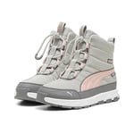 PUMA Evolve Boot Puretex Jr Basket, Gris fumé Future Rose Blanc, 38 EU