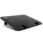 Metallpanel Dual Fan Notebook Cooler High Speed Silent Laptop Kylplatta Slim Stand Hållare för 14 tums PC-dator Black