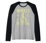 Wheels of Steel Paraplegic Raglan Baseball Tee