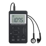 Digital Portable  Radio Receiver with LCD Display Rechargeable Battery E7O49618