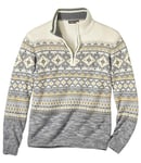 ATLAS FOR MEN - Pull Camionneur Tricot Jacquard - M