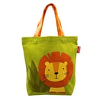 Dekohelden24 Sac à Main pour Enfant avec Anse Motif Lion et Butin de Lion 100% Coton Dimensions (H x l) : env. 21 x 24 x 21 cm