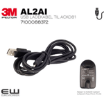 3M Peltor AL2AI USB ladekabel til ACK081