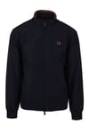 Fred Perry Mens Brentham Jacket Navy - Size 3XL