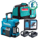 Makita DCM501 10.8V/18V CXT/LXT Coffee Maker + 2 x 5Ah Batteries, Charger & Bag