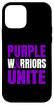 Coque pour iPhone 12 mini Purple Warriors Unite Epilepsy Awareness Wear Ruban violet