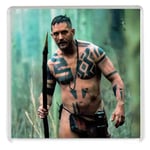 Unique square Drinks Coaster with a picture of Tom Hardy from TV series Taboo