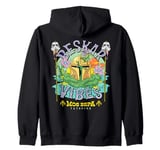 Star Wars The Mandalorian Beskar Vibes Mos Espa Surf Beach Zip Hoodie