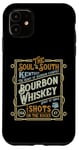 Coque pour iPhone 11 Heart of the South Bourbon Whisky Design vintage