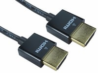 Thin 2m HDMI Cable Lead, Slim HDMI Plugs Ideal for Wall Mounted TV  6.56 foot