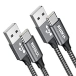 Câble Usb C [2Pack/3M] Cable Usb C Charge Rapide Nylon Cable Usb Vers Usb C Pour Samsung Galaxy S22 S21 S20 S10 S8 Note 20 10, Huawei, Xiaomi, Honor, Nokia, Oneplus[Q3225]