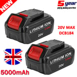 2pack For DeWalt  DCB182 XR 18v Li-Ion Battery Pack 6.0ah 18 Volt DCB184 DCB200