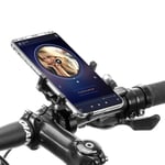 ROCKBROS Bike Phone Holder 360° Rotatable Universal Bicycle Motorcycle Phone Mount for iPhone 12, 12 Pro Max, 11 Pro, 11 Pro Max Xs X 8 8P 7 7P, Samsung S10 S9 S8, Huawei, All 4.2-6.8 Devices