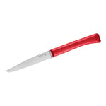 Opinel Tafelmesser, Rot Couteau de Table Bon Appetit + en Acier Sandvik 12C27 Inoxydable à Micro-Denture et Manche en polymère Rouge 254419 Mixte, Bleu, M