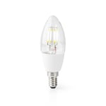 Nedis SmartLife LED vintage -lamppu, Wi-Fi, 5W - Läpinäkyvä