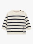 John Lewis Baby Breton Stripe Jumper, Navy