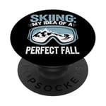 Ski Mon idée de Parfait Ski Automne Hiver Ski Sport PopSockets PopGrip Adhésif