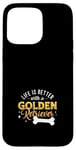 Coque pour iPhone 15 Pro Max Golden Retriever Chien Race Golden Retriever