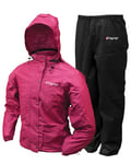 FROGG TOGGS Women's Classic All-Purpose Waterproof Breathable Rain Suit, Cherry