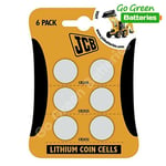 CR2032 CR2016 CR2025 Lithium Coin 6x Batteries 3v MultiPack Min 2033 Expiry JCB