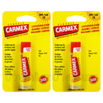 2 x Carmex Classic Click Stick Lip balm SPF15 Moisturising 4.9ml/0.16oz Made USA