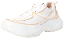 BOSS Femme Noa_Runn_mepi Basket, Blanc, 42 EU