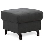 CAVADORE Ammerland Tabouret, Noir/Gris, Taille Unique