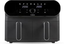 Tower T17138 Vortx Elite 10.4L Dual Basket Air Fryer with Sync Finish, 1700W, Gr