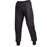 Nike Mens Plain Black Running Trousers material_polyester - Size Large