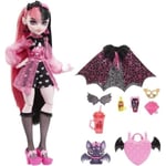 Monster High - Draculaura med Pet Bat - Docka - MONSTER HIGH - HHK51 - MONSTER HIGH FASHION DOLL