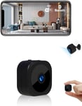 Camera Espion,WiFi 1080P Bluetooth Mini Caméra de Surveillance Interieur/Extérieur sans Fil avec Enregistrement WiFi A Distance Discrete Mini Détection Mouvement Vision Nocturne (XS) (-2)