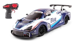 TURBO CHALLENGE - MC Laren 720s GT3 - RC Prestige - 094430 - Voiture Télécommandée - Bleu - 1/24 - Piles Non Incluses - Plastique - À Partir de 6 Ans