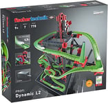 fischertechnik Circuit à Billes Dynamic L² avec 4,5 m de Long - Kit Complet avec Moteur - pour Enfants à partir de 9 Ans - 3 modèles de Parcours d'action et 4 modèles d'essai.