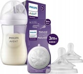 Avent Scy903/01 + Scy964/02 Naturlig Flaska 260Ml + Naturlig Napp 2 St Kampanj -20