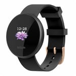 Montre Connectée Femmes Homme Bracelet Connecté Cardiofréquencemètre Podomètre Fitness Tracker d’Activité Noir