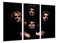 Ref.26519 Queen, Freddie Mercury, Brian May, Rockmusik, Bohemian Rhapsody Impression sur bois Format XXL 97 x 62 cm