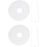 Tlily - 2 x Abat-Jour De Lanterne En Papier Japonais Chinois Pour Mariage FÊTe,40cm(16 Pouces) Blanc CrÈMe