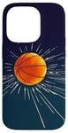 Coque pour iPhone 14 Pro Ballon de basket de sport en couleur classique