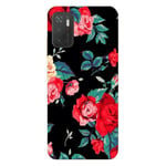 Coque POCO M3 PRO Fleur Rose Rouge vintage