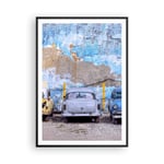 Affiche Poster 70x100cm Tableaux Image Photo La Havane Ancien Voitures Wall Art