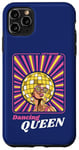 Coque pour iPhone 11 Pro Max Rétro 70s 80s Funky Disco Ball Afro Queen Diva Vintage