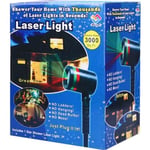 Projecteur Laser Extérieur Rouge et Vert, Etoiles Dynamiques, Etanche IP44, Lumière Déco Batiment Jardin Arbres, Noël fête Nouvel An