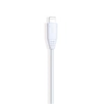 Laddkabel Lightning till USB-A 0.3m Vit Rund Kabel