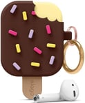 Elago AirPods Ice cream Hang Case (AirPods 1/2) - Ruskea