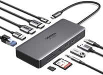 UGREEN Revodok Pro 211 USB C Docking Station, 11-in-1 C Hub Dual HDMI...