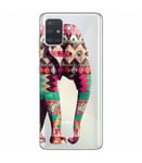 Coque Galaxy S20 PLUS Elephant rose Aztec indien transparent